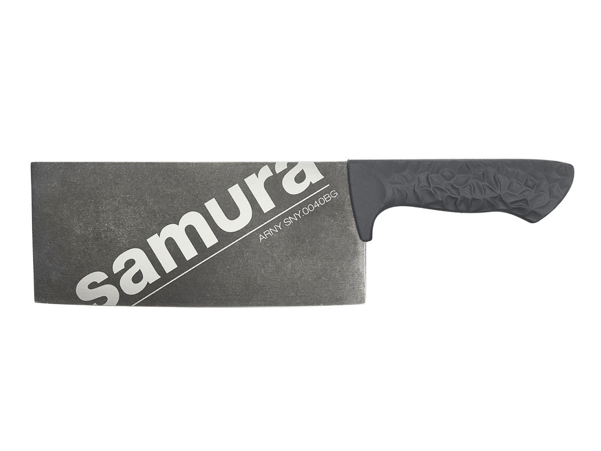 Coltello Samura ARNY Asian Cleaver 209mm | Design Stonewash Grigio