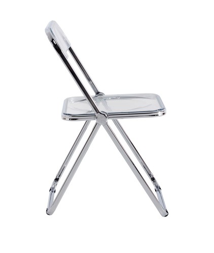 Clear Folding Chair | Transparent Plastic | Living Room Seating - Picture 3 of 7