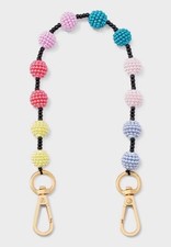 3 A New Day Wristlet Phone/Bag Bead Strap Clasp Multicolor Colorful Beaded Charm