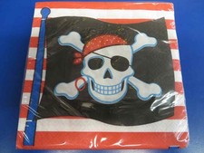 Pirate Party Skull Crossbones Caribbean Birthday Party Paper Luncheon Napkins