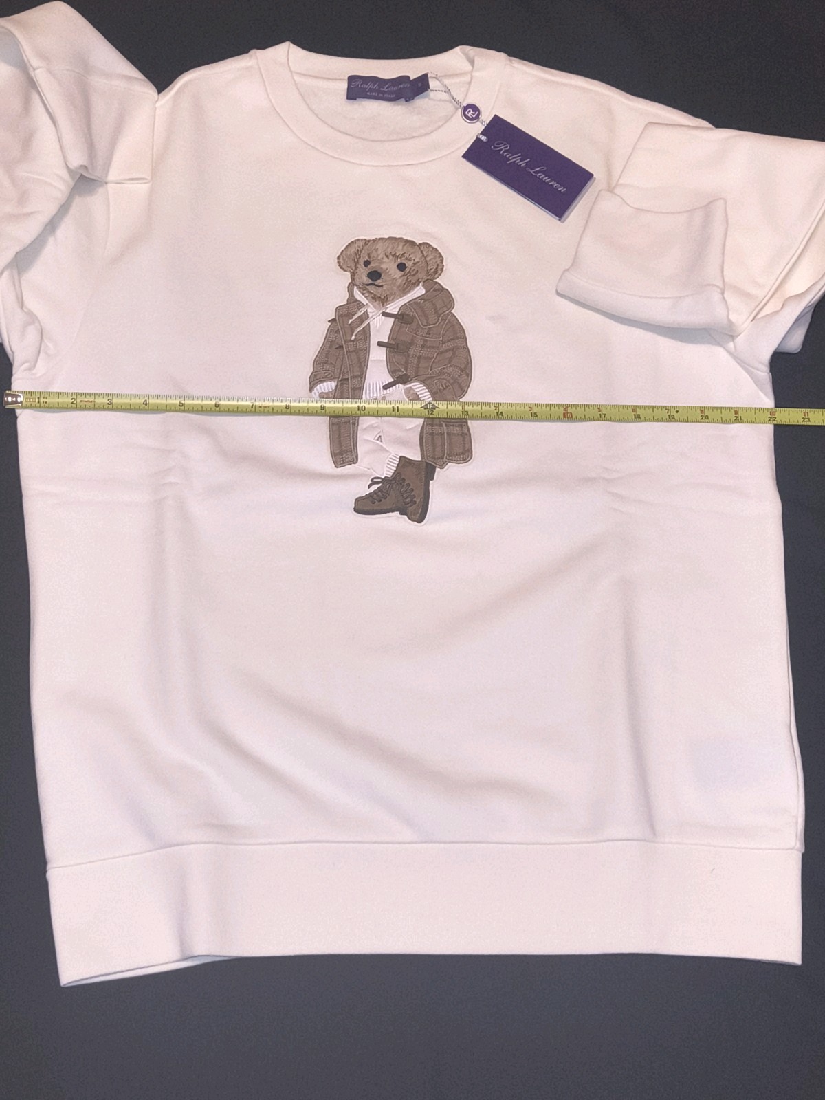 Ralph Lauren Polo Purple Label Bear Sweater Size Medium (rare) image 2