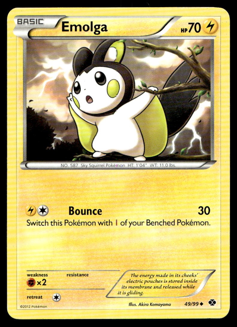 MP Emolga [Next Destinies 49/99] Uncommon Pokemon TCG