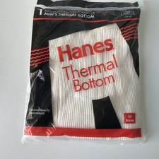 1 Vintage 1994 Hanes Men's Thermal Bottom Base Layer Size M 38-40 NEW Old Stock