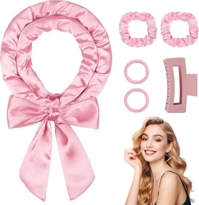 Heatless Curlers Long Hair, AIIQESBT 6 Pcs 70 Inch Satin No Heat Hair Curlers O