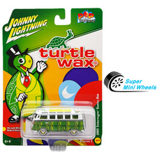 Johnny Lightning 164 1965 Volkswagen Samba Bus - Turtle Wax