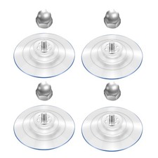 4 Pack Cat Window Perch Suction Cups Strong Adhesive PVC Suction Cups with Sc...