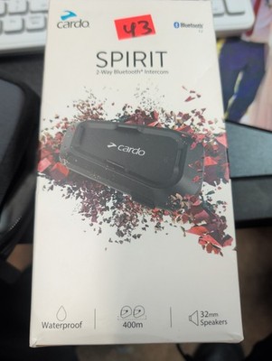 Cardo Spirit 2-Way Bluetooth Motorcycle Intercom System Single Unit-SPRT0001