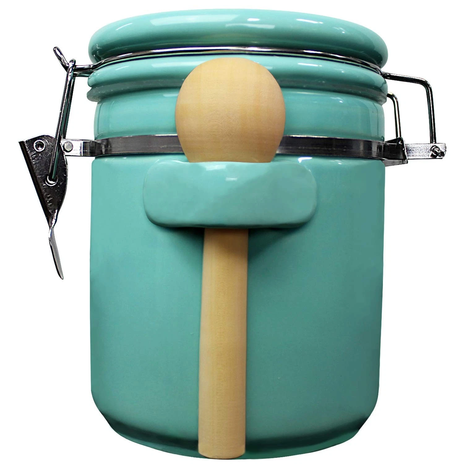 Ceramic Airtight Food Storage Canister Jar with Lid 33oz 975ML Blue Donuts
Opens in a new window or