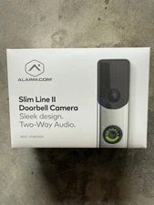 Alarm.com Slim Line 2 II ADC-VDB105X Doorbell Camera - Sealed Silver New