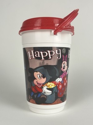 Disney Parks Popcorn Bucket Happy Holidays Mickey Minnie Pluto Christmas