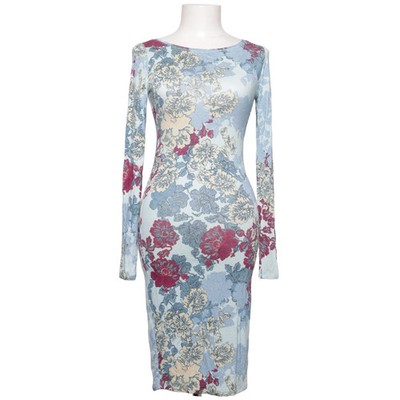 Bcbgmaxazria, Kleid, Größe: XXS, Blau/Mehrfarbig, Elasthan/Viskose, Blumen #hwM