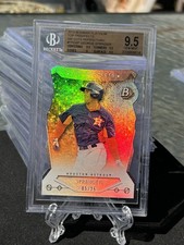 2014 Bowman Platinum Die-Cut George Springer BGS 9.5 RC Refractor 5/25 Blue Jays