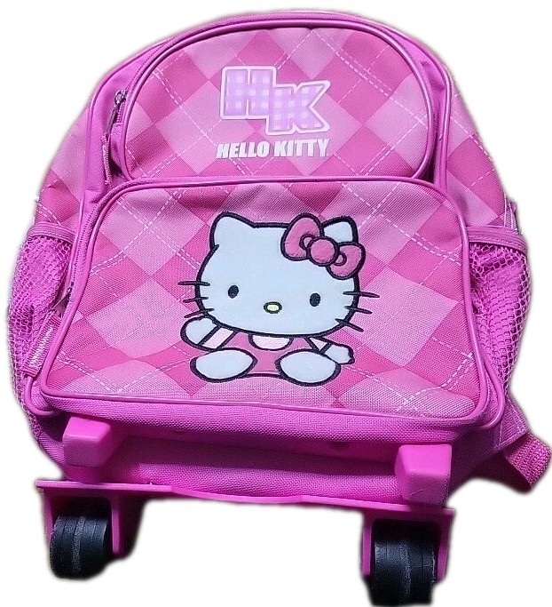 Kitty Wheeled 12" Backpack Pink