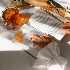 6Pcs Leather Heart Bookmarks for Reading Women, Cute Corner Page Book Marks f...