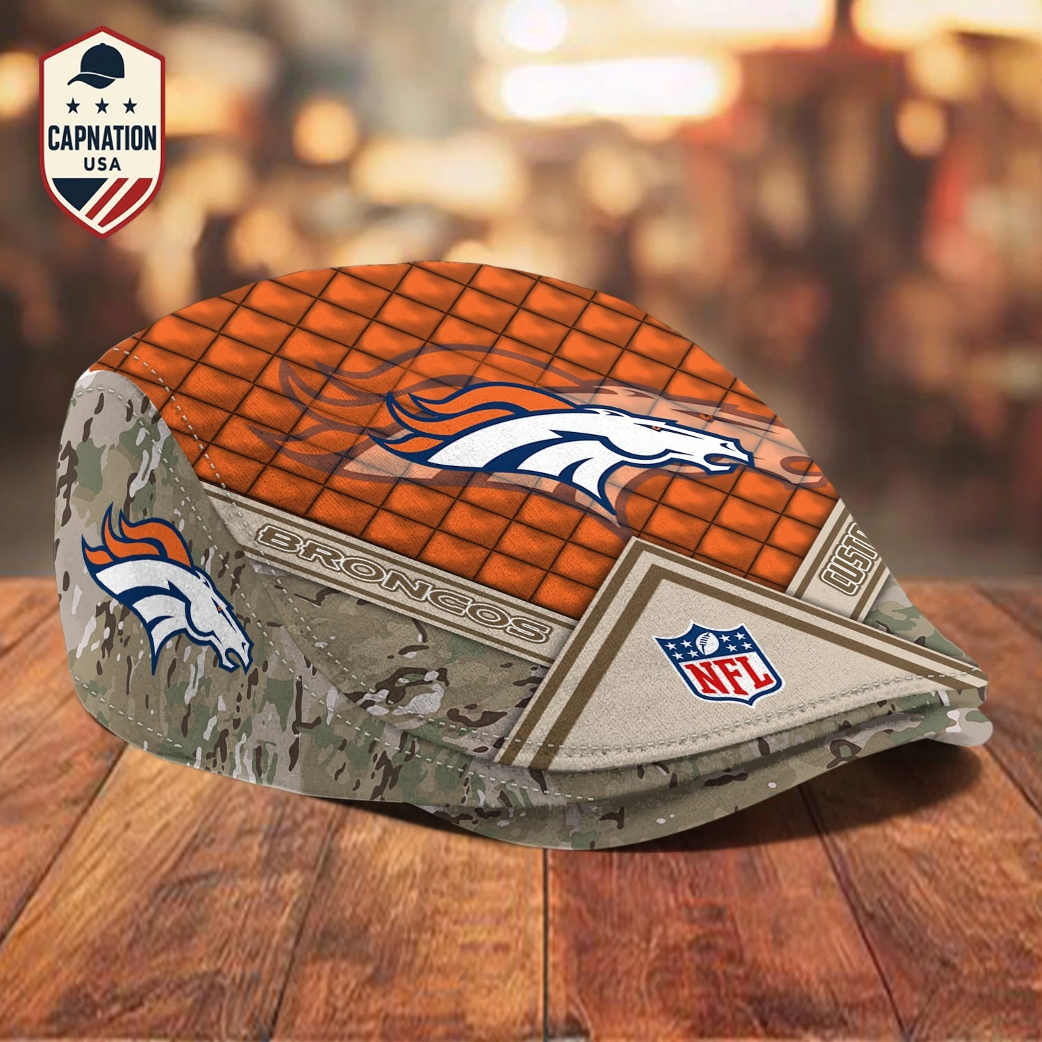 Denver Broncos Custom Jeff Cap - Personalized Football Fan Cap