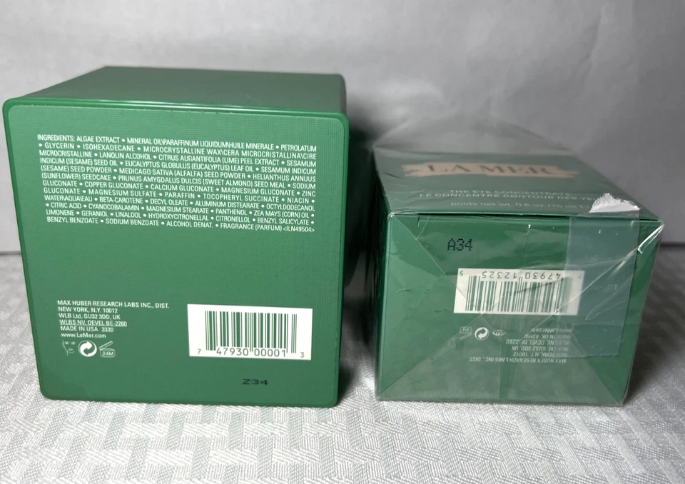 LA MER La Crema Suave Hidratante 2oz. & Eye Concentrate 2 LM Artículos ¡Precio de venta sugerido por el fabricante $665!! Foto 2 de 4
