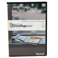 Microsoft Office FrontPage 2003 Upgrade Software CD for Windows w/ Product Key