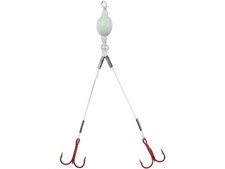 Mini Predator Rig Mono Weighted #8 Glo White for Fishing Success