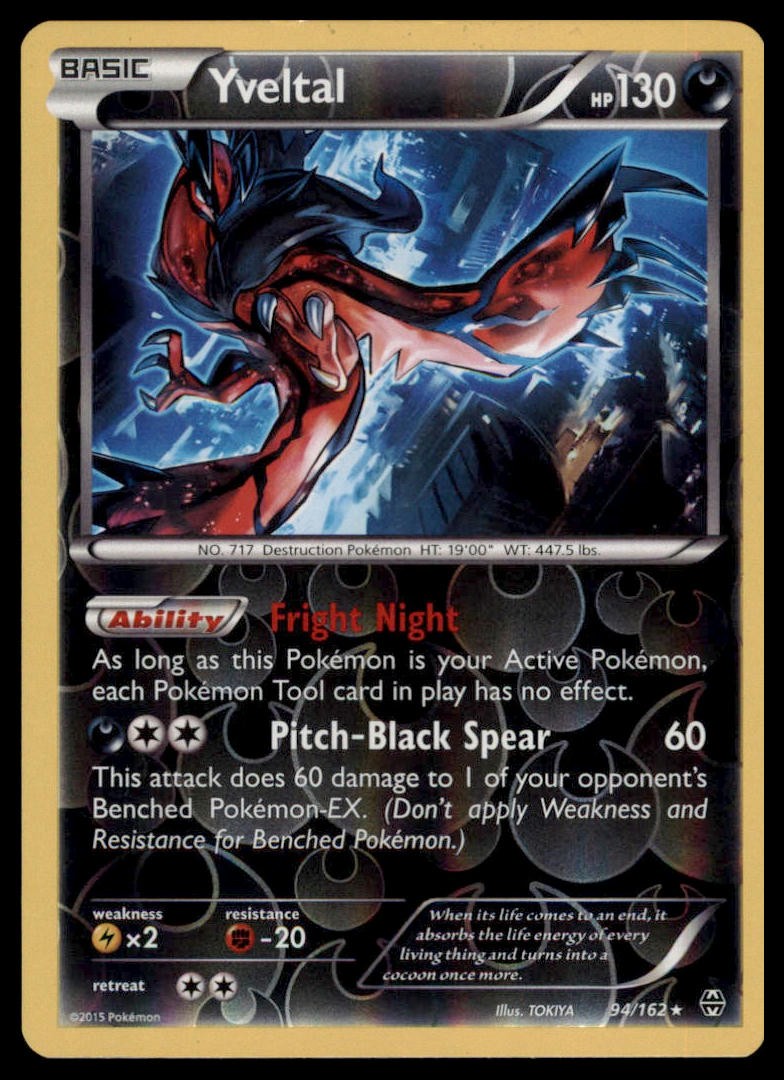 Pokemon - Yveltal XY - BREAKthrough #94/162 - Reverse Holo LP