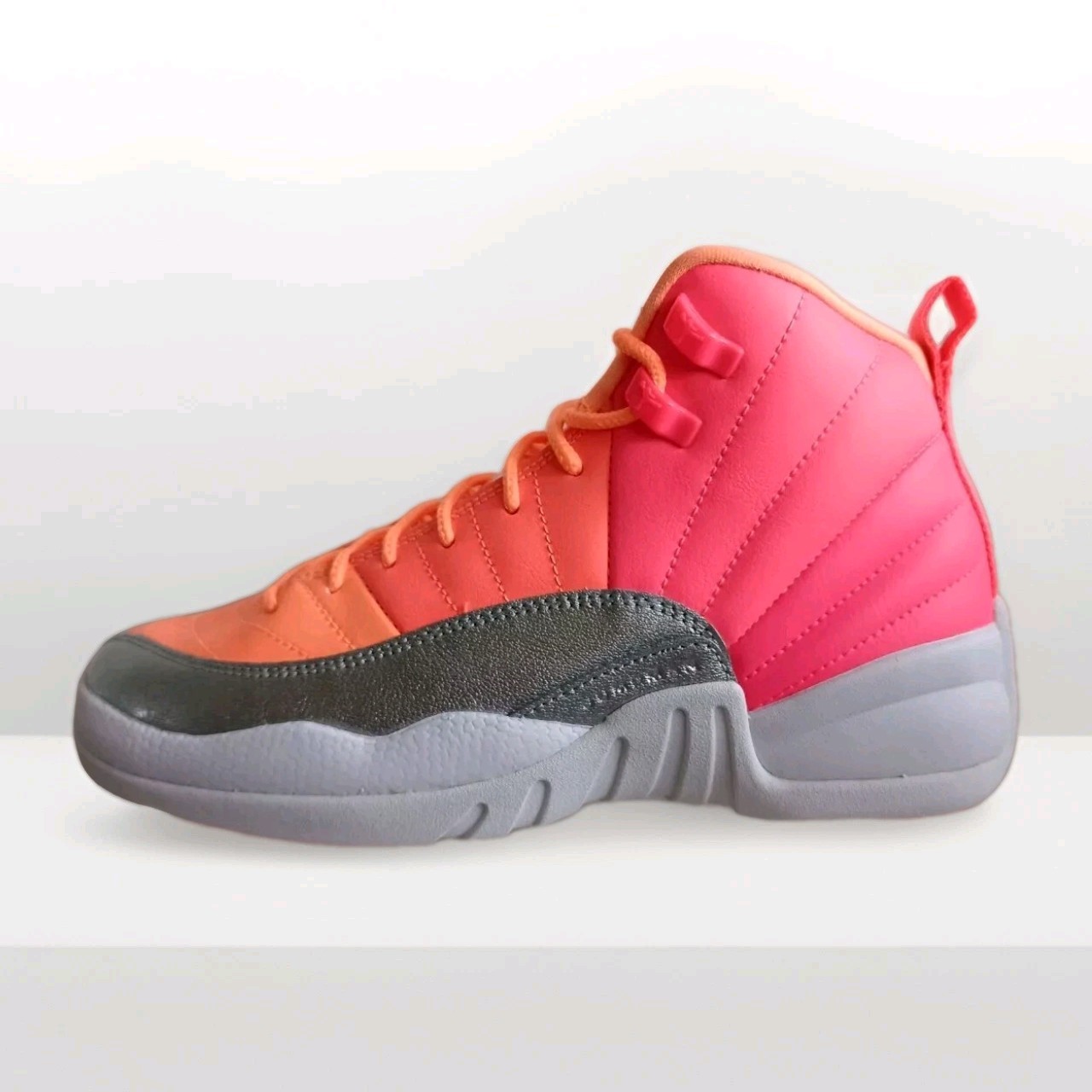 NIKE AIR JORDAN 12 RETRO (GS) ,,Hot Punch'' SIZE UK 5 EUR 38 (510815 601)