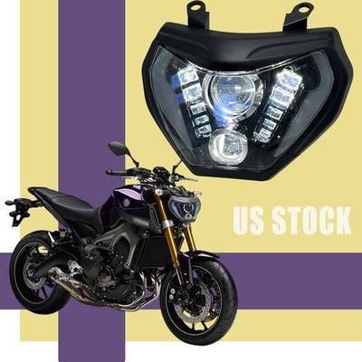 LED Headlight Assembly DRL High Low Beam For Yamaha MT09 FZ09 2014-2016 Headlamp