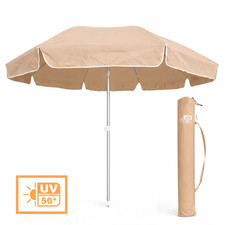 Ombrellone Mare Spiaggia 240 Antivento Alluminio UV50+ Inclinabile con Custodia