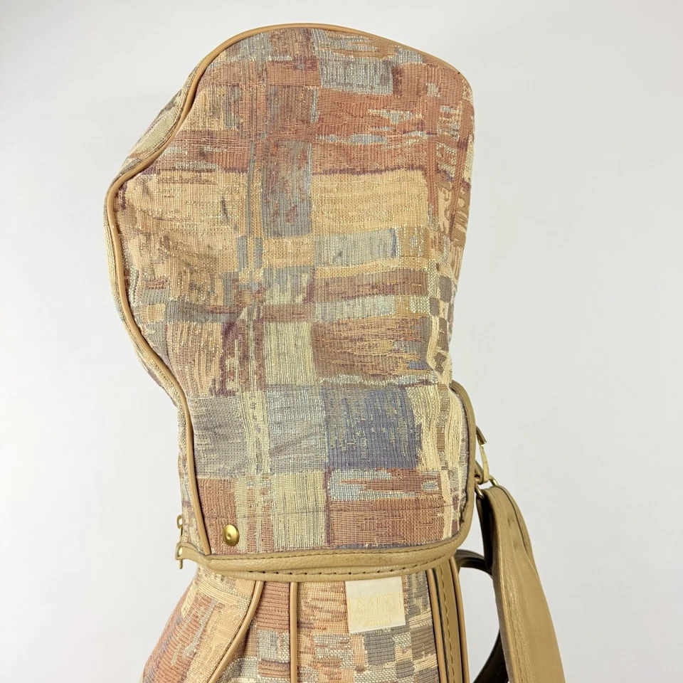 Bolso de Club de Golf de Diseñador Colección Mizuno Miz con Cubierta Tapiz de Cuero COMO NUEVO RARO Foto 2 de 4