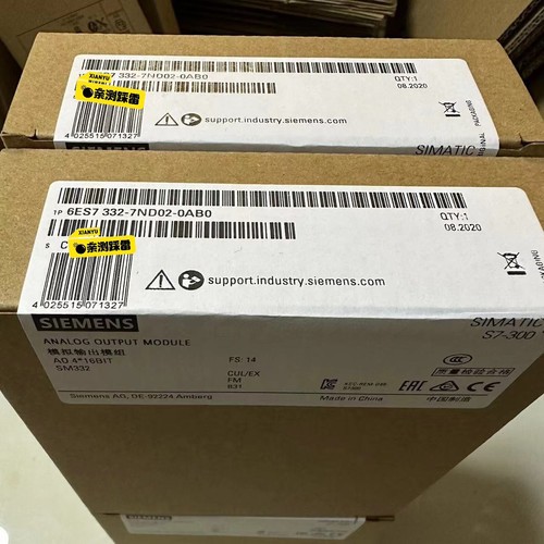 New Siemens 6ES7332-7ND02-0AB0 6ES7 332-7ND02-0AB0 S7-300 Analog Output SM 332 - Picture 4 of 4