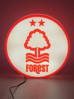 NOTTINGHAM FOREST FC USB LED Light Up Sighn Box USB Lamps
