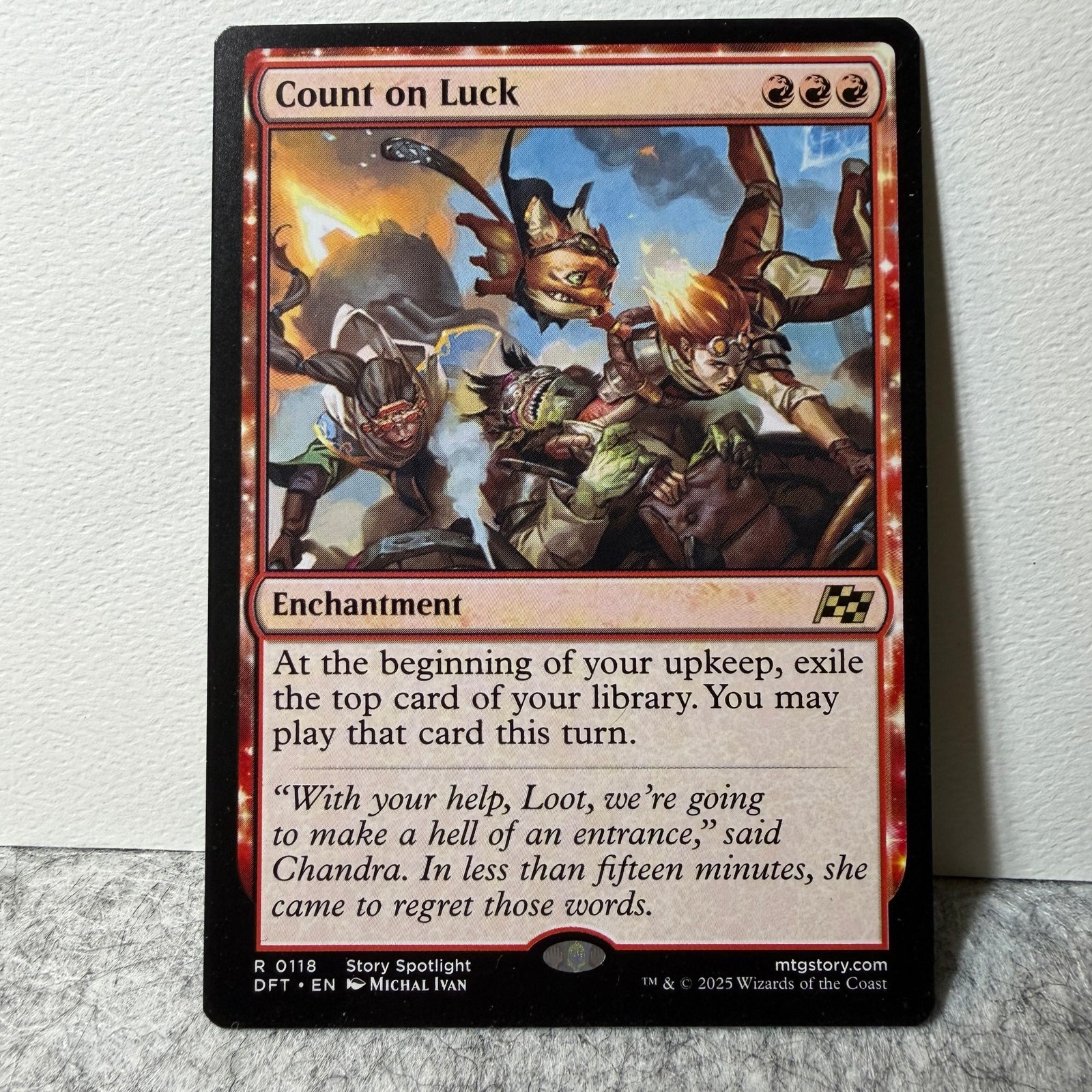COUNT ON LUCK PROMO PACK: AETHERDRIFT MTG 118 RARE LP