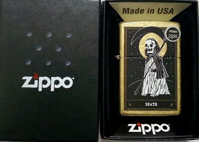 Zippo Lighter Death Card Design 46722  #68N