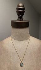 New Sundance Catalog Gold Vermeil Round Faceted Labradorite Pendant