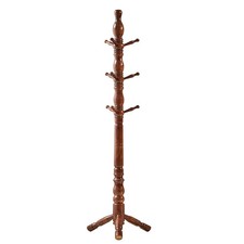 Coat Rack, Natural Wood Coat Racks with 3 Height Options and 9 Hooks,Coat Tre...