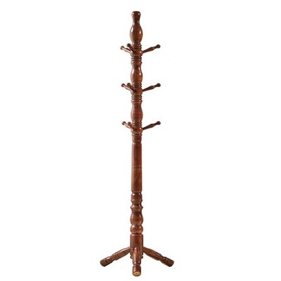 Coat Rack, Natural Wood Coat Racks with 3 Height Options and 9 Hooks,Coat Tre...