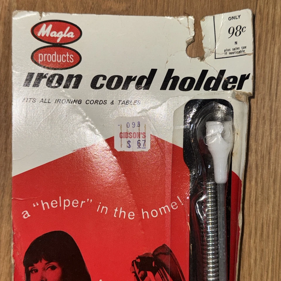 复古 Magla 铁绳支架 适用于熨烫板 美国 C. 1950 年代 20 世纪 60 年代 — 第 2/4 张图片