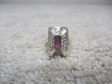LR 14K Gold Electroplated Ring Jewelry Size 8...