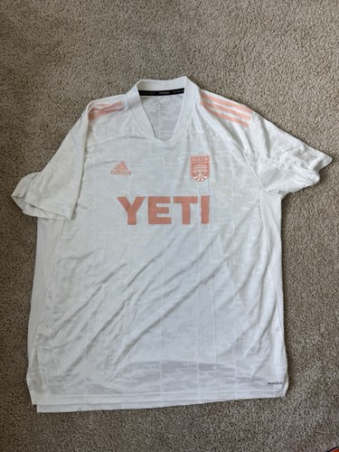Adidas Austin FC 2022 Alternate MLS YETI Soccer Jersey Men’s 2XL White Primeblue