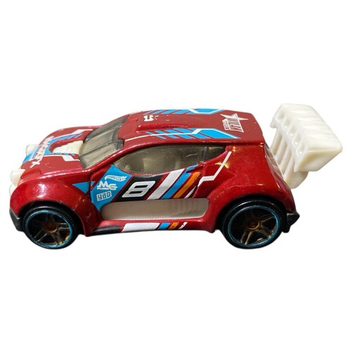 Hot Wheels Fast 4WD Red Diecast Car 2013 HWGRFX #8 Rally Racer Mattel Loose AU - Picture 2 of 6