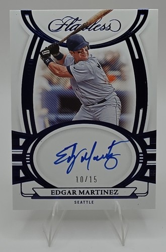 2023 Flawless Edgar Martinez Signatures Sapphire /15 Auto Seattle Mariners