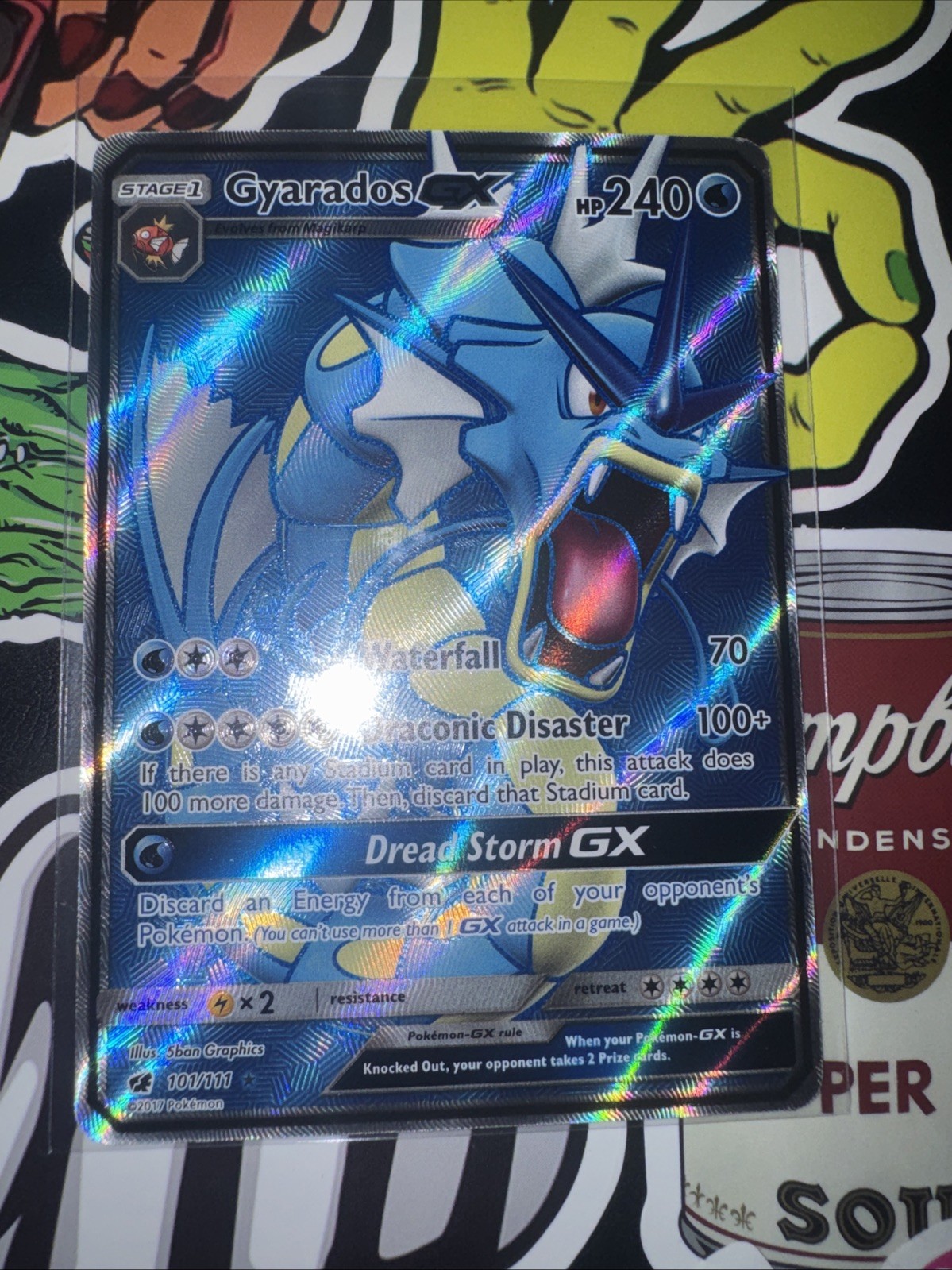 Gyarados GX 101/111 Crimson Invasion Full Art Ultra Rare (NM)