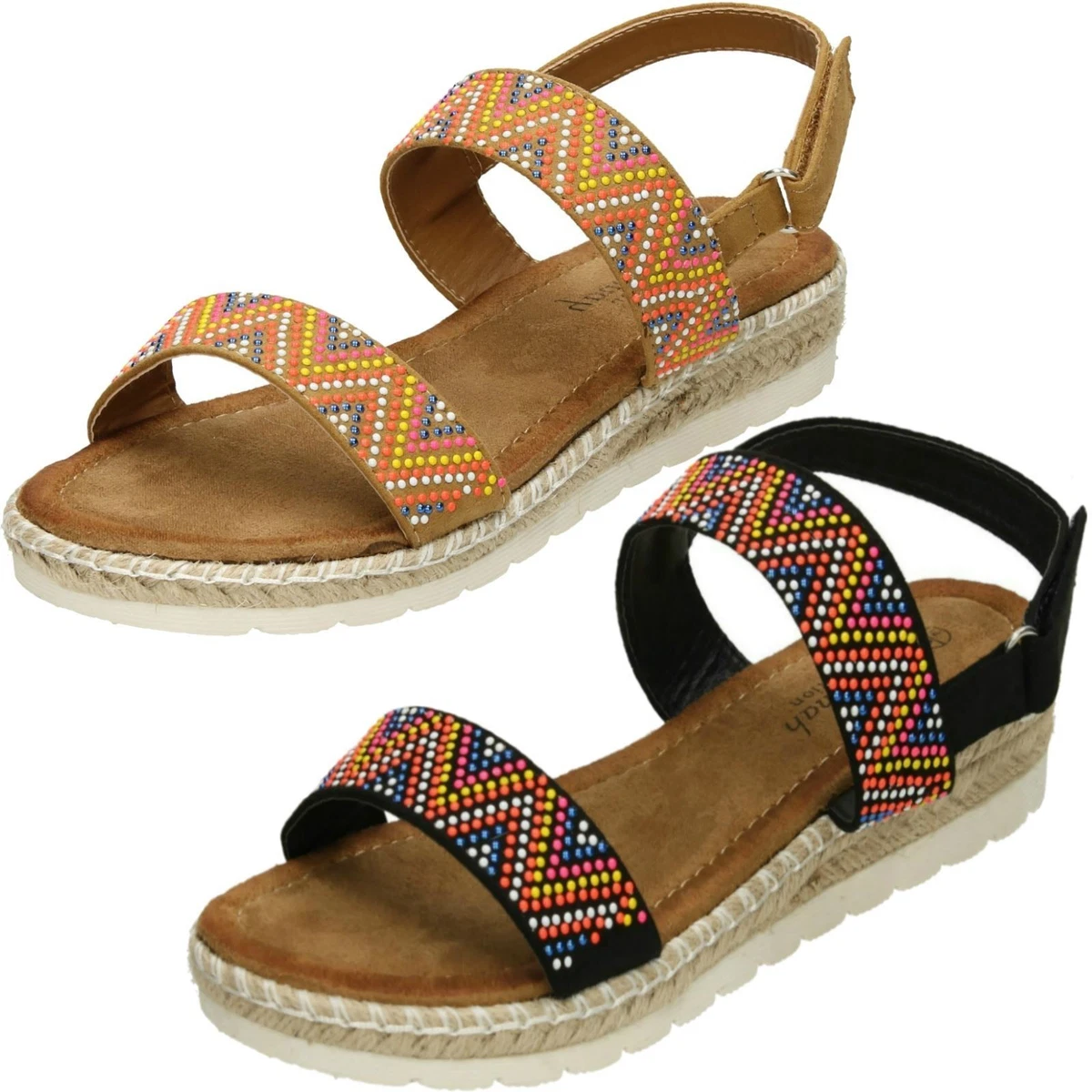Sandales Femme Savannah à Bride Cheville - Bout Ouvert - Fermeture Boucle