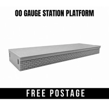 OO Gauge Station Platform - 1x Straight Section