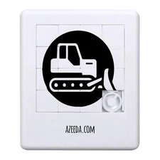 'Construction Vehicle Graphic' Sliding Puzzle (PZ00038901)