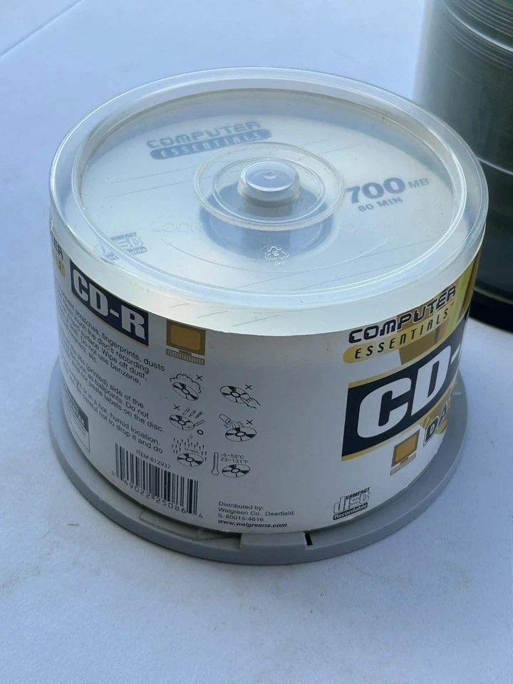 Lot 180+ Blank CD-R Recordable Discs Mixed Brands 700MB 80min Memorex Sealed - Image 3 of 4