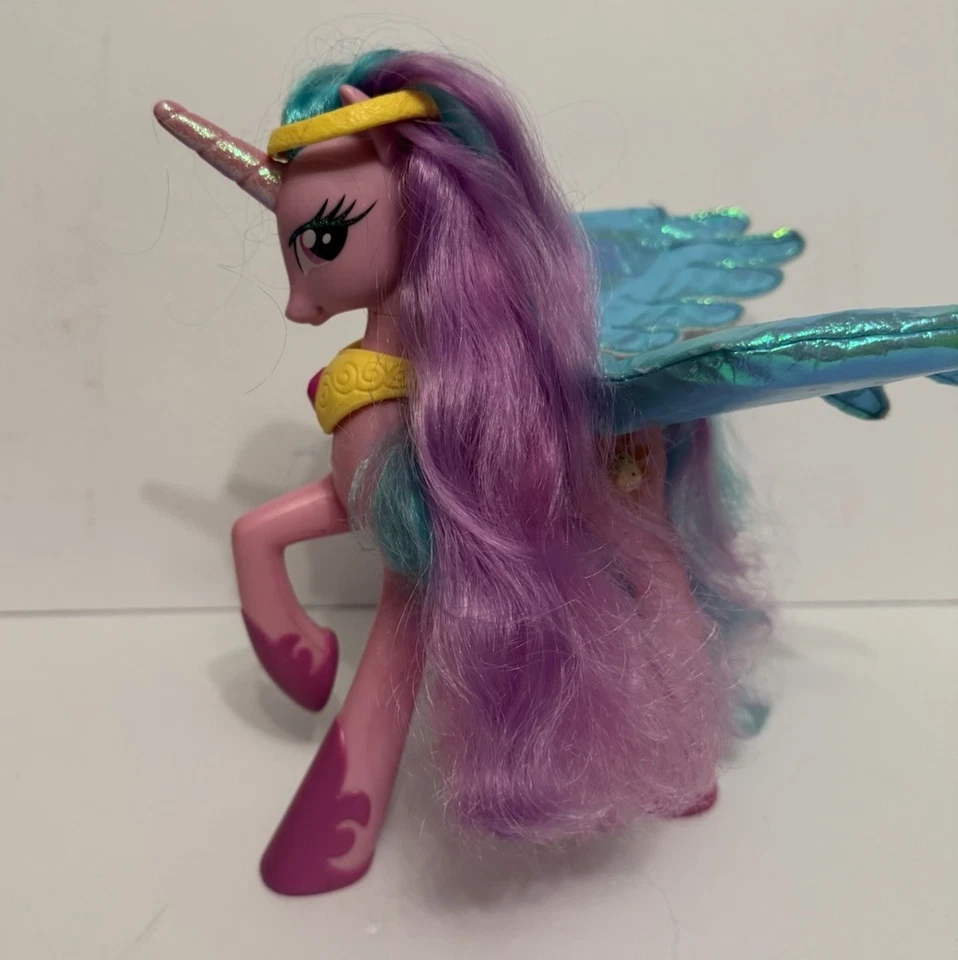 My Little Pony Princess Celestia G4 8" Talking Light Up Wings Unicorn Works MLP - Image 3 of 4