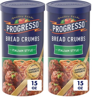 Progresso Bread Crumbs, Italian Style, Cooking 15 Ounce (Pack of 2)