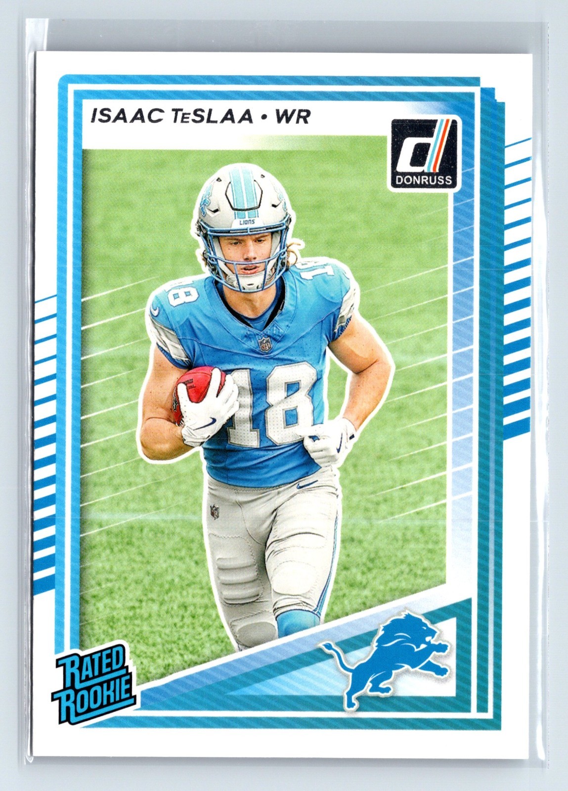 2025 Panini Donruss - Rated Rookie Isaac Teslaa #338 (RC) Detroit Lions