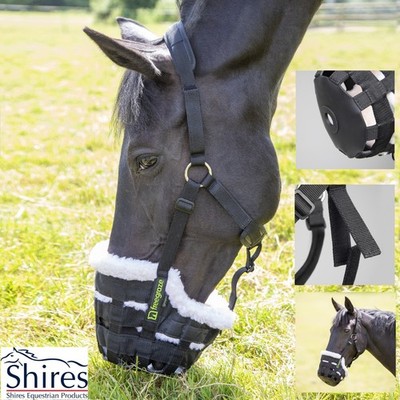 GRAZING MAULKORB EXTRA VOLLE GRÖSSE Shires Deluxe FREEGRAZE Fleece gefüttert Komfort