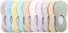 10 Pairs Girls Boys Socks Kids No Show Socks Toddlers Girl Anti-slip Ankle Low C