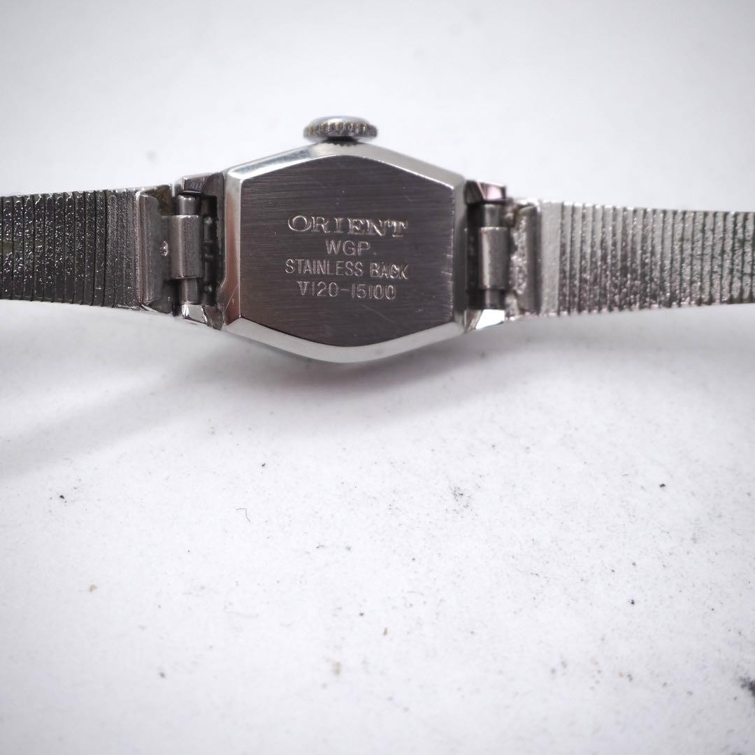 ORIENT 535 Working Blue Shell Hand Wind Wristwatc… - image 9